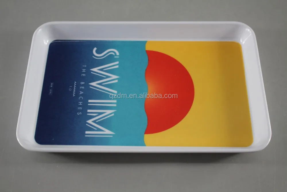 8.5" Melamine square tary , Mealmine rectangle tray