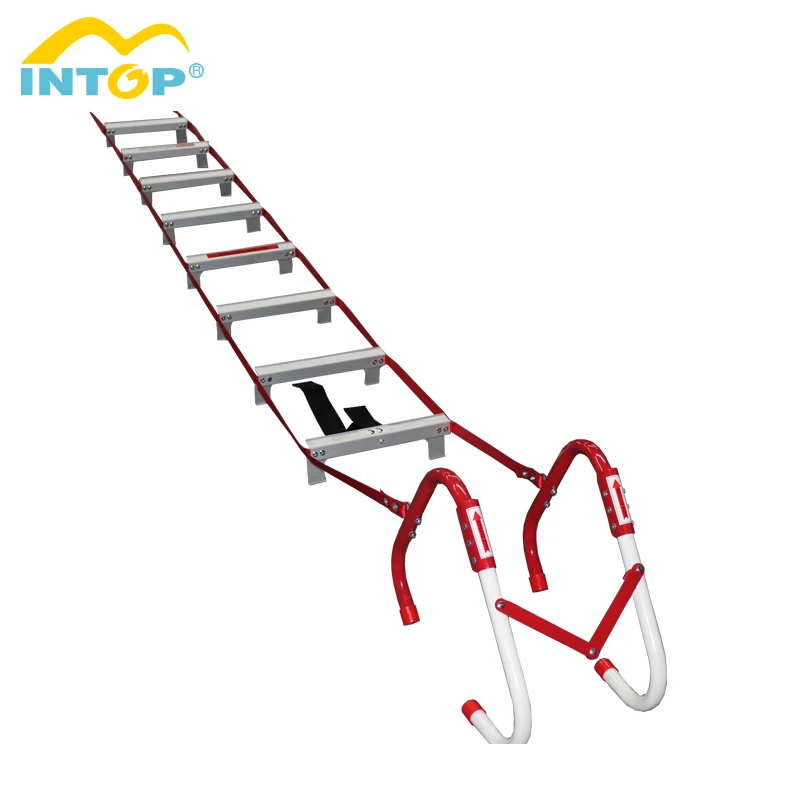 good quality aluminum folding fire escape rope ladder for rescue