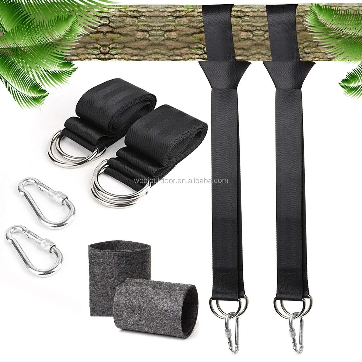 Woqi Adjustable Long Straps Holds 2000lbs With Safer Lock Snap