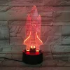 Novel Visual 7 Colors Apollo Program 3D LED Night Light for Decoration