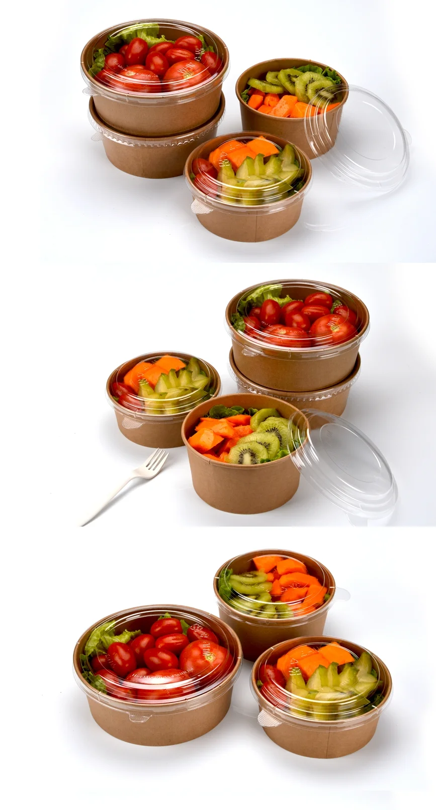 Salad Container Bowl Set With Attachable Fork Buy Salad Container