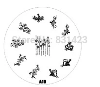 2015 new A Series A10 Nail Art Polish DIY Stamping Plates Image Templates Nail Stamp Stencil