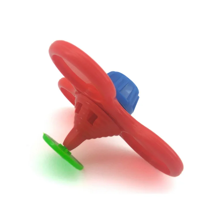 New Promotional Gift Two In One Plastic Spinning Top Toy With Spinner
