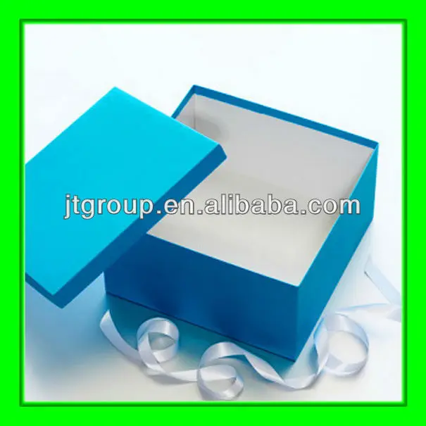 blue rigid Gift paper Box