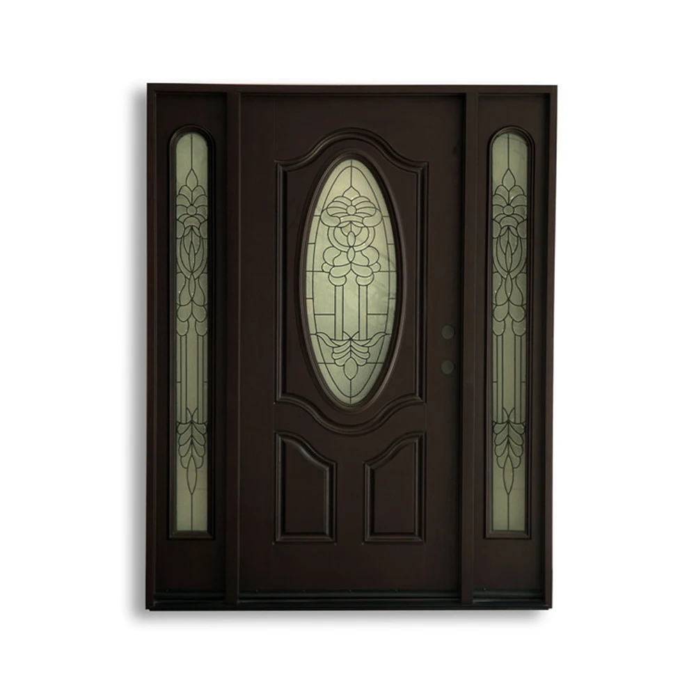 Горячие продажи стекловолокна овальные стеклянные входные двери