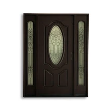 Горячие продажи стекловолокна овальные стеклянные входные двери