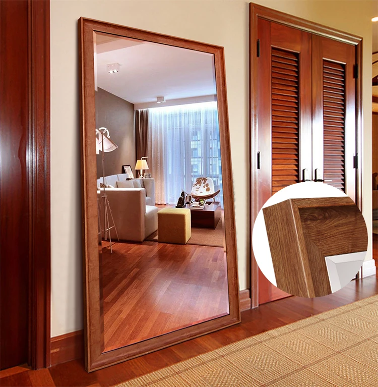 Modern Style Wholesale Mirrors Dressing Full Length Wooden Framed Floor