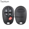 Techtium aftermarket 3+3 button remote car key for Toyota SIENNA 2005 key without blade