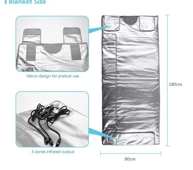 3 Zone Thermal Blankets Infrared Sauna Body Shaping Instrument Home