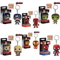 Marvel Avengers Captain America FUNKO Pocket POP Keychain deadpool Iron Man Hulk Thor PVC Action Figure
