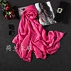 [MAISUN] Women Silk cheap Solid color pashmina scarf