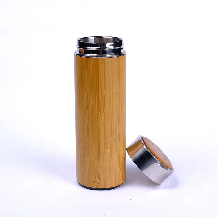 Bamboo Thermos | Hot And Cold Beverages Carrier,Coffee,Tea Tumbler With ...