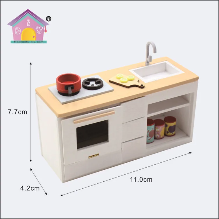 1 18规模装饰diy手工制作娃娃迷你家具工艺微型厨房水槽套装木材图片颜色 Buy Craft Miniature Kitchen Decor Mini Furniture Diy Dollhouse Furniture Product On Alibaba Com