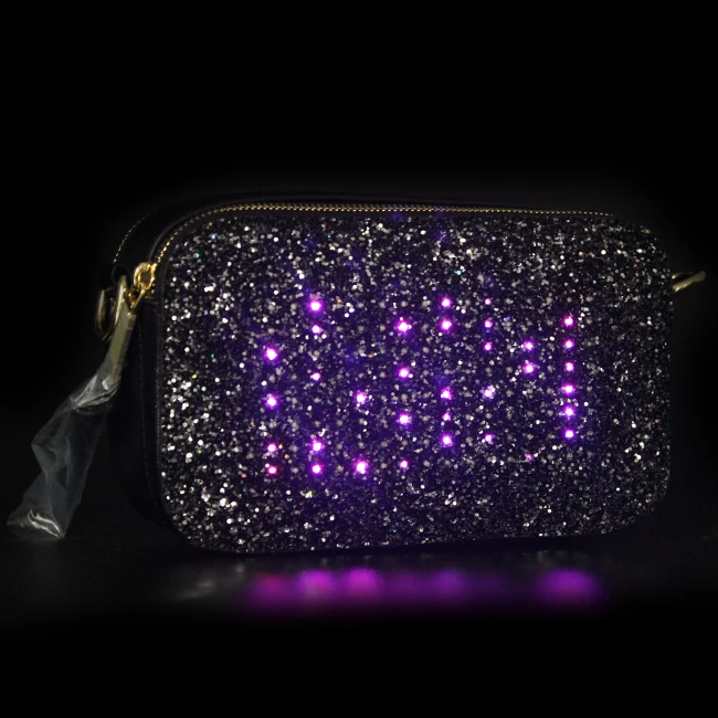New Novelty Led Light Up Cross Body Bag Clutch Purse Bag Buy Led Purse,Led Clutch Purse,Light