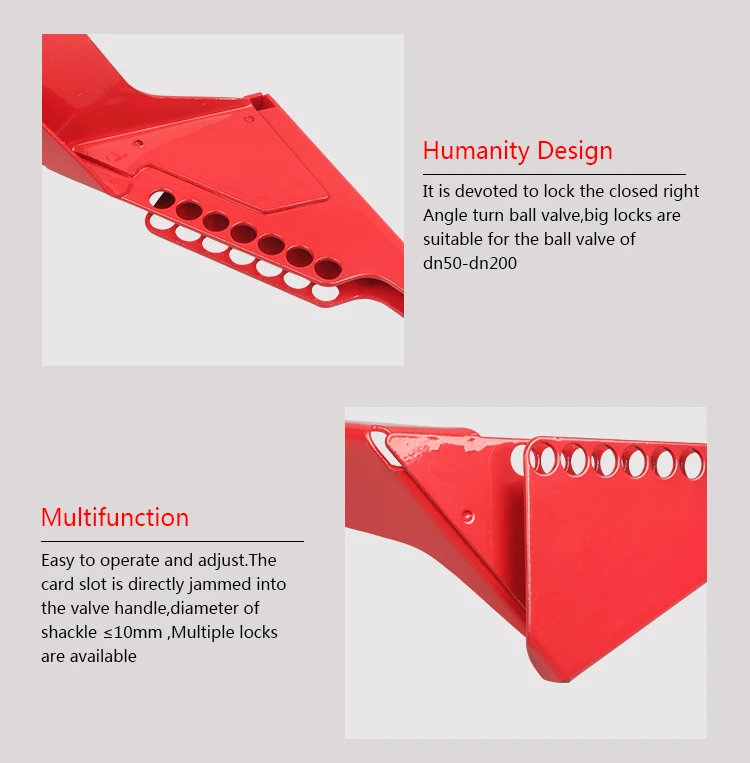 BOSHI Super September Red Safety Adjustable Valve Lockout