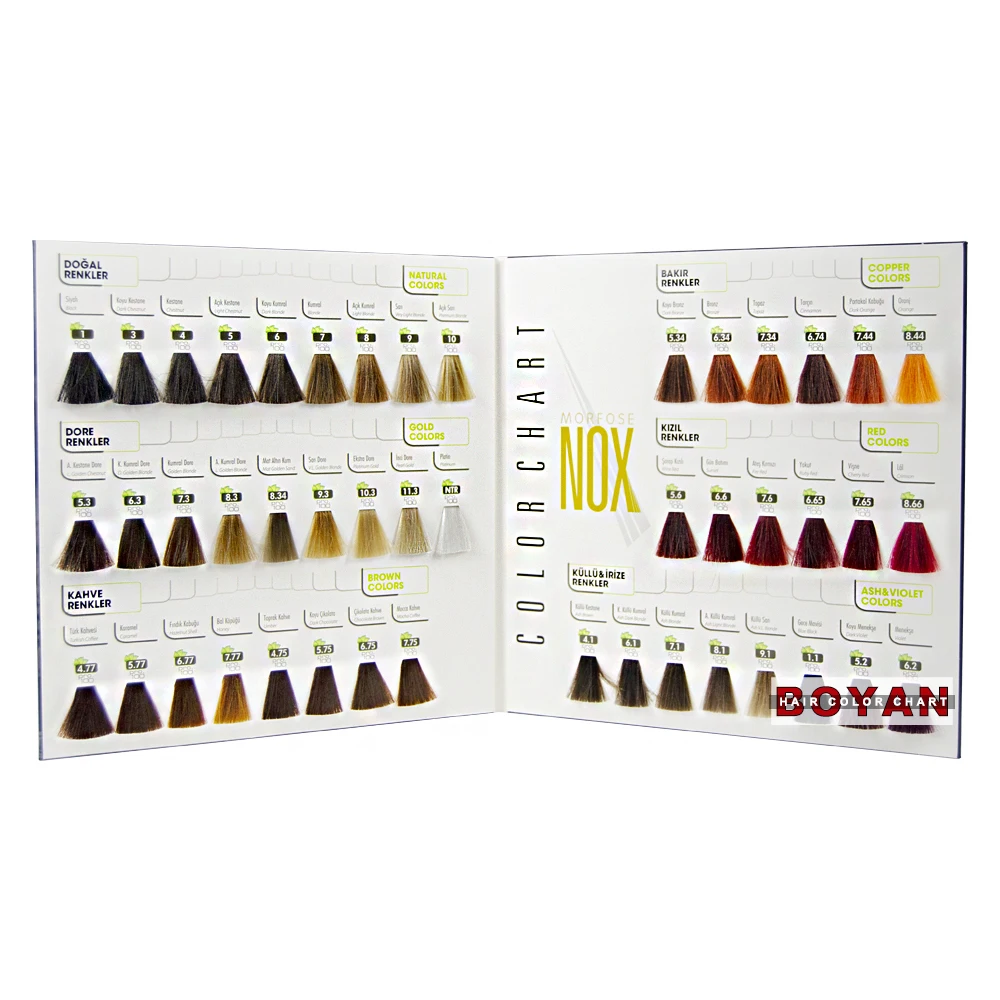 High Quality Professional Hair Color Chart - Buy Hair Color Chart