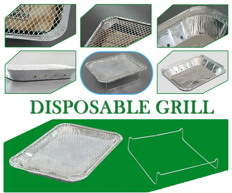 Bbq Grill Pan Aluminium Foil Disposable Sale Popular Portable One Time