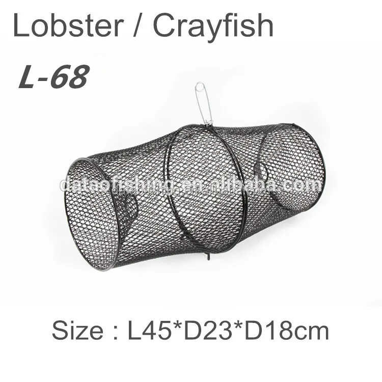Crayfish Crab Net Bait Live Trap Pot Eel Fish Prawn Shrimp Lobster Fishing Cage 