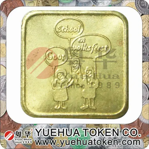 Square Gold Color Brass Token.jpg