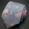 beautiful flower light color 100% poly necktie