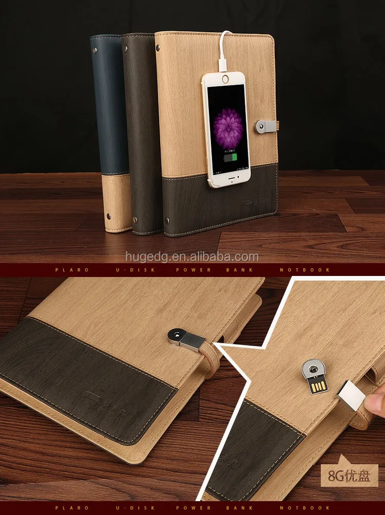 Wholesale Custom Design Notebook With Power Bank And Usb Buy Address