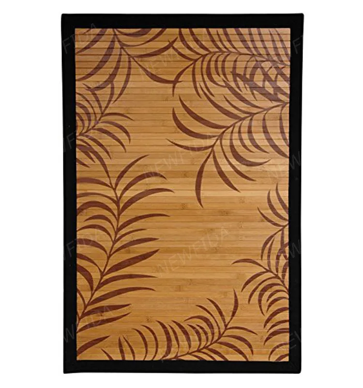 Ecofriendly Two Tones 4 X 6 Feet Tan/natural Bamboo Floor Mat Buy