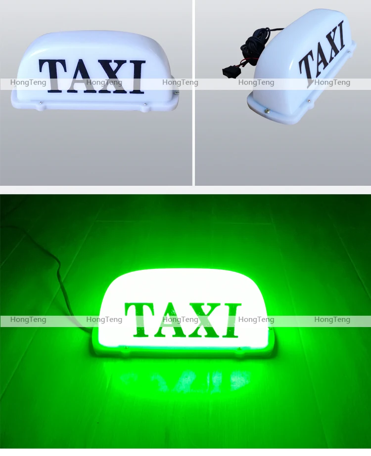 Waterproof DC 12v taxi roof sign advertising box