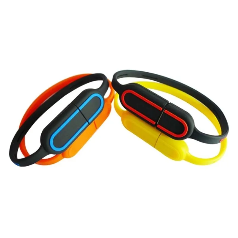 fluorescent luminous light glowing bracelet USB stick - ANKUX.COM