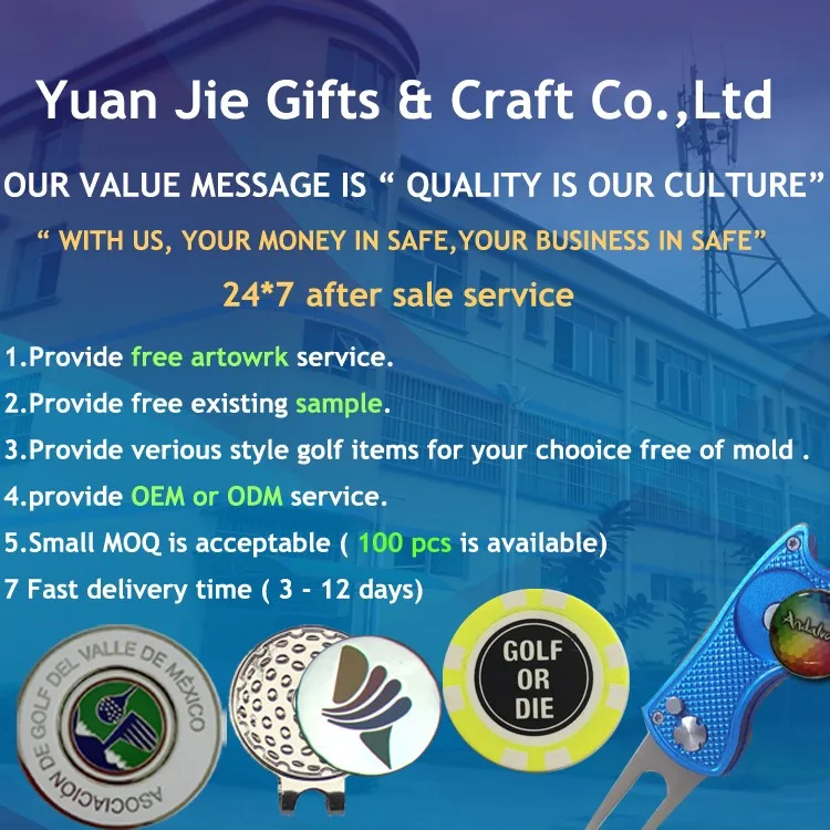 Zinc Alloy Custom Made Golf Ball Marker For Putter Buy Golf Ball