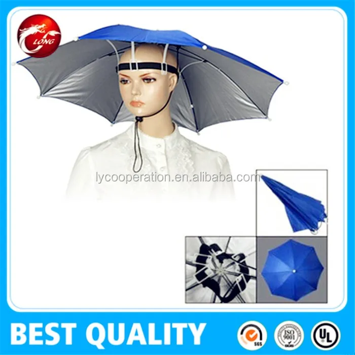 210t Polyester Hard Hat Umbrella,Cap Umbrella,Head Umbrella Buy