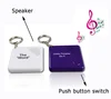 Custom key chain rings plastic music keychain plastic 0.5w speaker