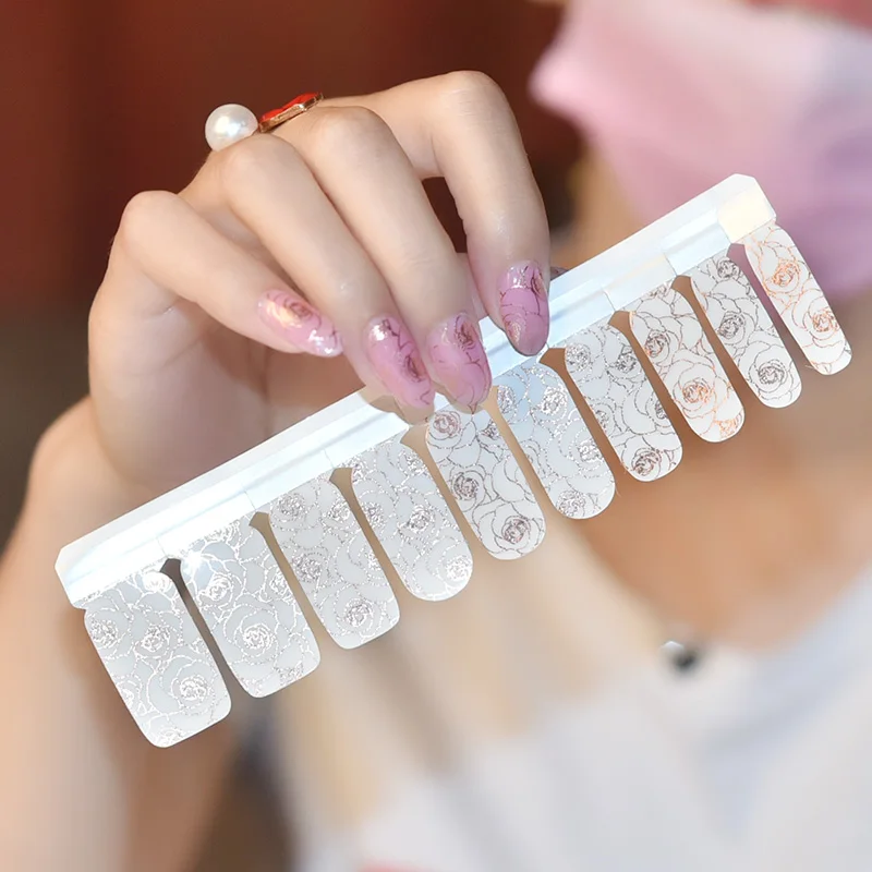 nail stickers lace