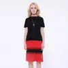 women high quality cotton silk knitted basic short sleeve pullover knitwear sweater
