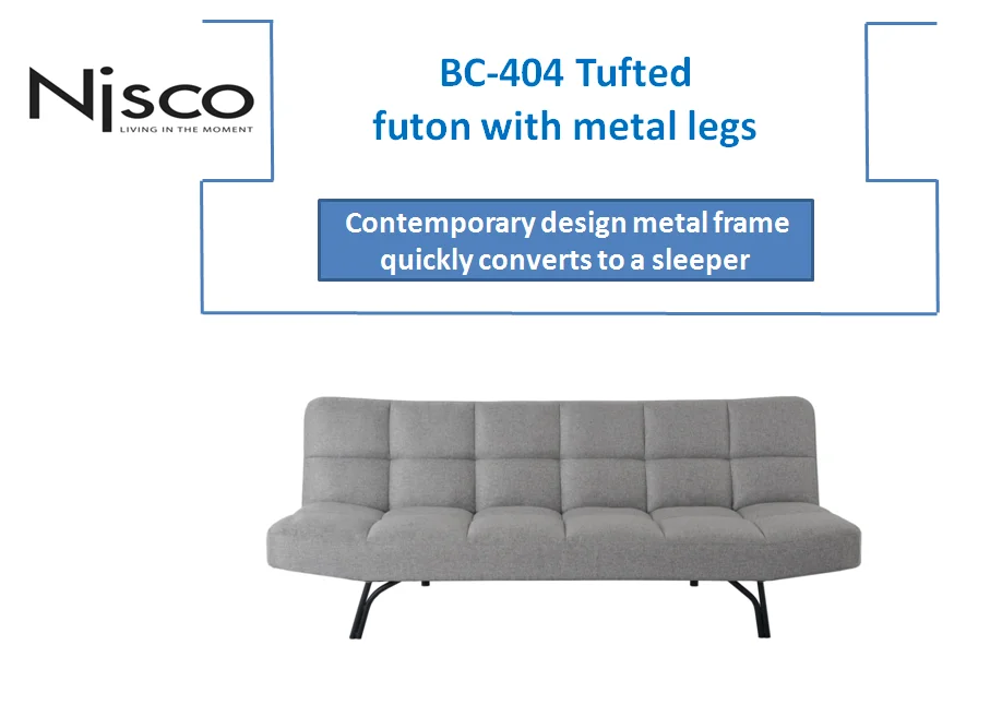 Nisco Living Room Furniture Tufted Futon Sofa Bed With Polyester Cover,Multiple Colors Buy