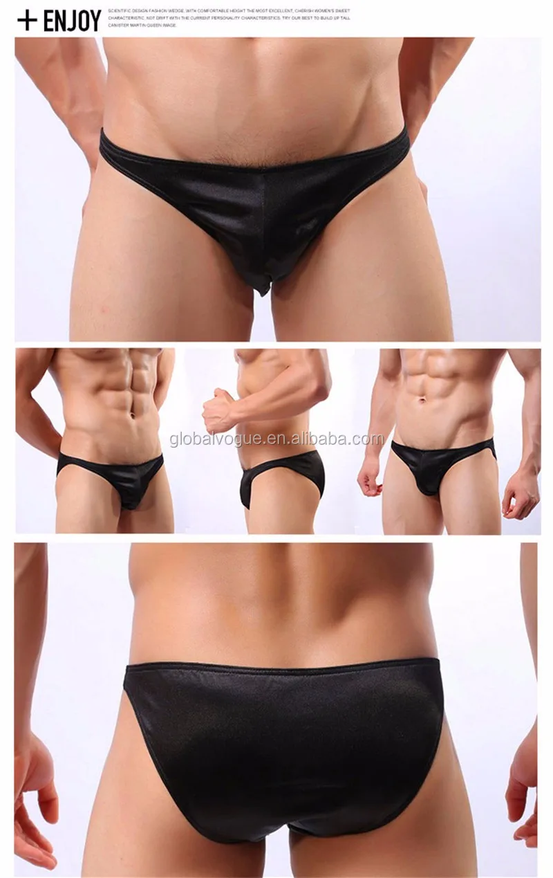 Men Faux Leather Boxers Briefs Shortssexy Brand Mens Rare Shiny Underwear Leather Like Boxer 