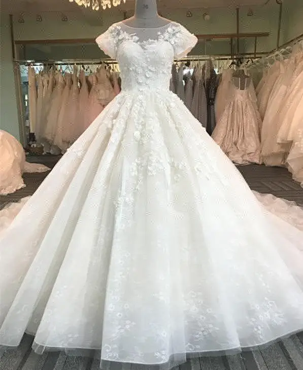 ChangjieWomens Lace Mermaid 2017 Weding Dresses Tulle Bridal Wedding Gown 