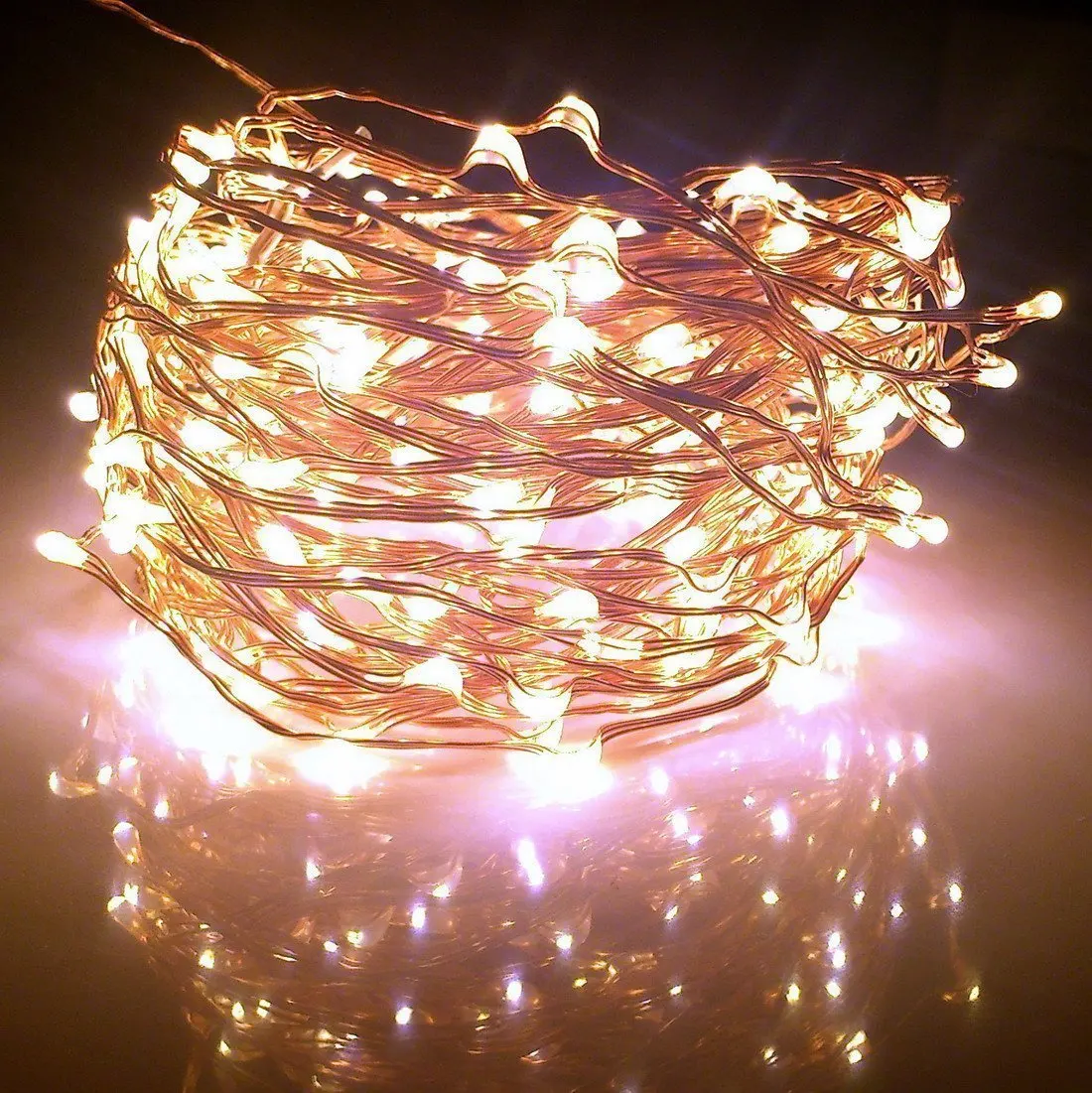 Star lighting. Warm White Fairy Lights. Warm White String Lights. 10 Ft 40 LEDS USA American Stars Flag Lighting Copper String Lights for Bed....