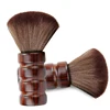 JDK hot selling wood handle hair salon barber special fiber soft hair brush neck brush hair duster Hairdressing tools