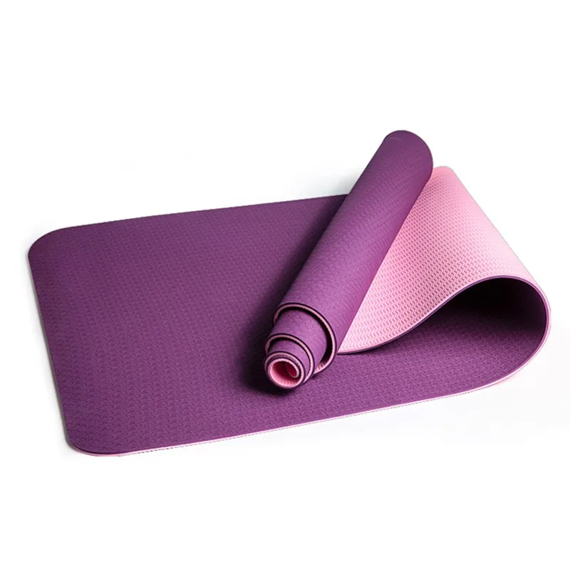 Antitear Tpe Yoga Mat Lightweight Antislip 6mm Premium Exercise Mat
