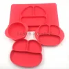 Hot Sale 4pcs Red food grade baby silicone tableware