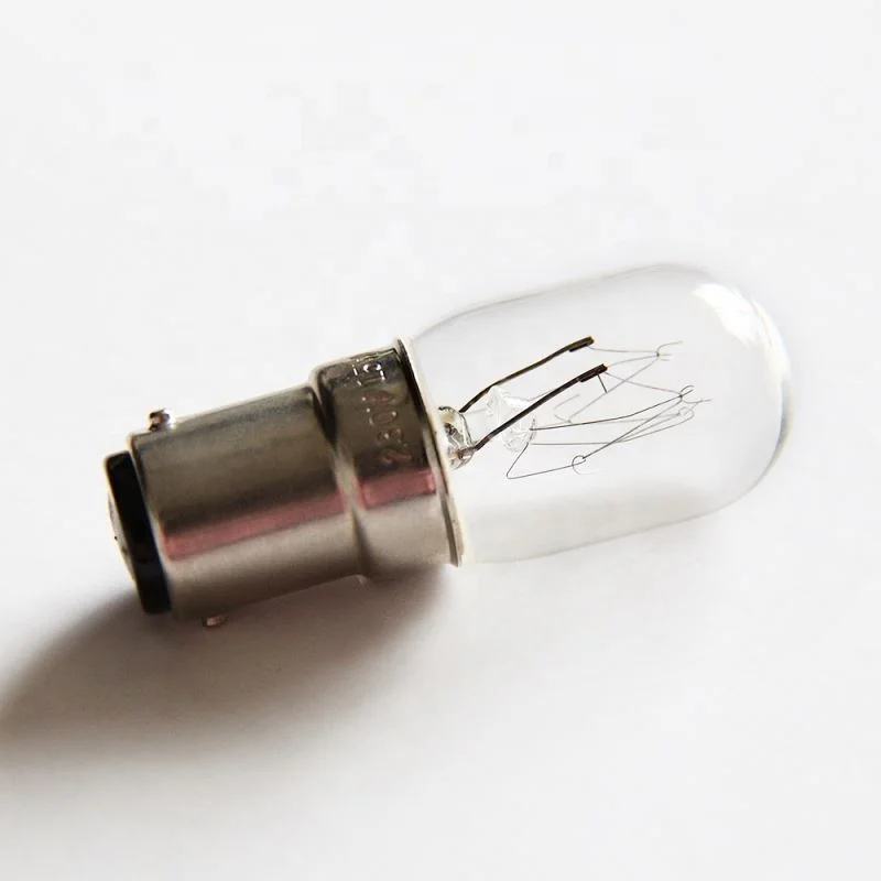 T20 E12 tubular shape incandescent light refrigerator bulb for home decorative