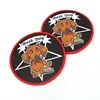 Wholesale Textile Accessories Custom Main Labels Novelty Cute Dog Animal Logo Woven Patches for Kids Jeans