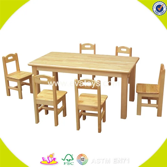Fashionable And Simple Style Wooden Tables Chair Sets For Wholesale
