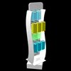 wholesale new plastic cell phone accessory display stand floor large phone case display LED spinning cell phone display