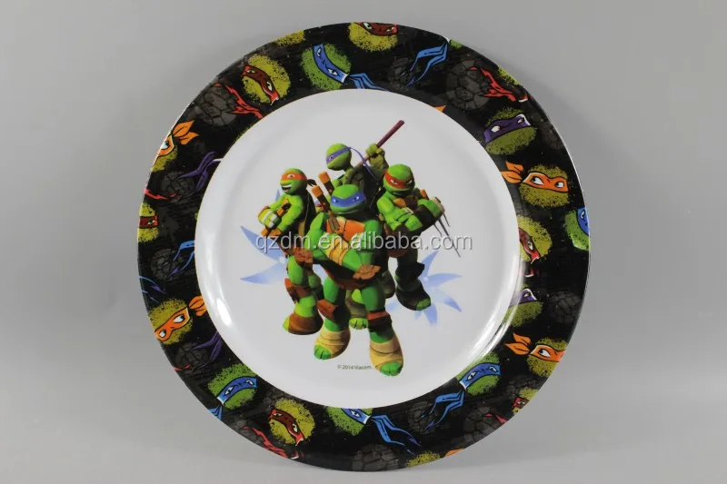 Custom Print 8" Melamine Dinner Plate for Boys