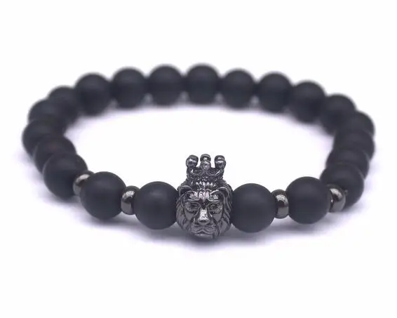 Nouvelle Mode Noir Pierre Charme Hommes Bracelets Populaires Macramé Badge Pendentif Chaîne Vintage Perles Bracelets Bijoux , Buy Bracelets À