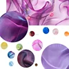 2018 new arrival plain woven 2.8 meter wide width polyester two tone organza fabric