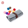 2017 cheapest leather belt Light cyan color felt eyewear case