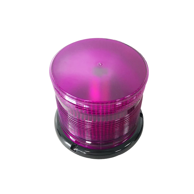 Dc12v 24v 60w Rotating Strobe Led Beacon Light Purple For Car Truck