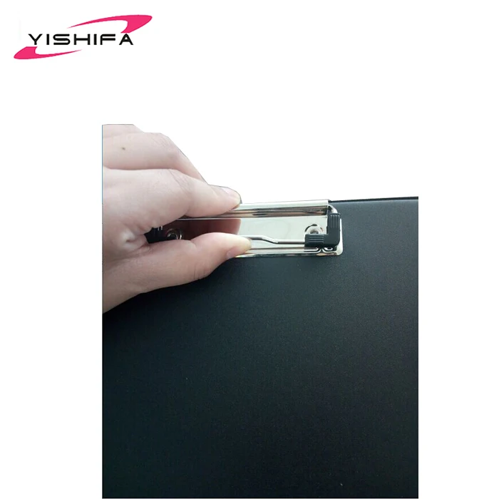 High Quality A4 Hardcover Plastic File Sliding Folder Clip Conference Folder With Metal Clip